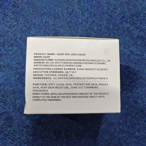 Sagry Urea Cream 40 Percent Maximum Strength for Feet, Dry Cracked Heels, Knees, Elbows, Hands - Deep Moisturizing Callus Remover & Heel Crack Repair (3.5 oz) - görsel 6