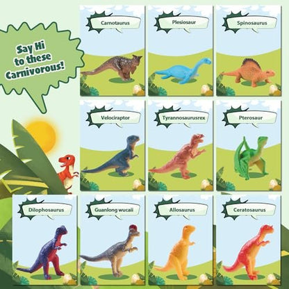 JuraFizz Dinosaur Bath Bombs for Kids with Surprise Inside, 20 Pack Natural Dino Egg Bath Bombs with Exclusive Carnivorous & Herbivorous Dinosaur Toys, Easter Basket Stuffers Easter Gifts for Boys, Girls Avelisse