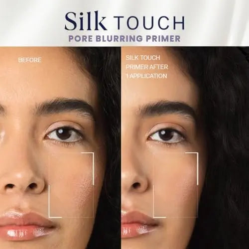 FLiCKA Silk Touch 3 in 1 Moisturizer and Primer for Face | Hydrating, Lightweight, Long-Lasting | Pore Minimizer | All Skin Types | Makeup Base | 60g | Cruelty-Free Avelisse