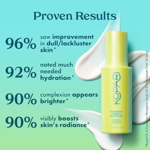 Kopari Star Bright Vitamin C Moisturizer with Starfruit & Niacinamide - Lightweight Brightening Face Moisturizer, 1.7 oz Avelisse