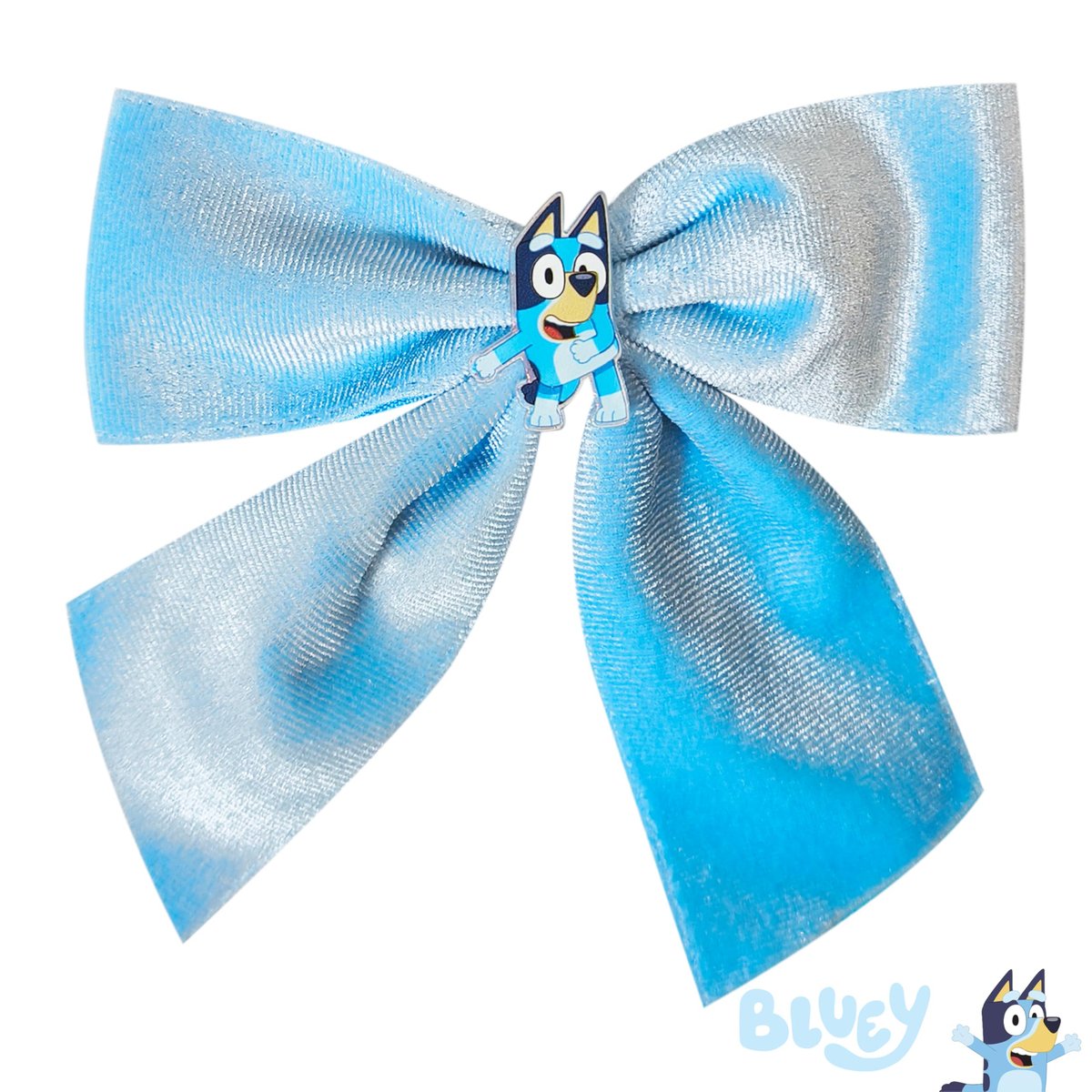 LUV HER Bluey Long Tail Hair Bow for Girls - Alligator Clip with Bluey Charm, Hair Accessory Ages 3+ - görsel 5