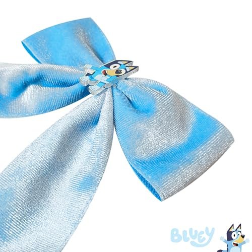LUV HER Bluey Long Tail Hair Bow for Girls - Alligator Clip with Bluey Charm, Hair Accessory Ages 3+ - görsel 10