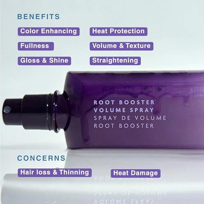 R+Co BLEU Root Booster Volume Spray - Instant Root Lift & Volume for Fine, Thin Hair - Lightweight Formula with Touchable Hold - Color-Safe & Vegan - 6.8 oz Avelisse