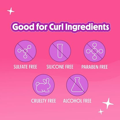 Not Your Mother's Curl Talk Frizz Control Sculpting Gel, Defining Cream & Refreshing Curl Foam (3-Pack) - Rice Curl Complex - For All Curly Hair Types Avelisse