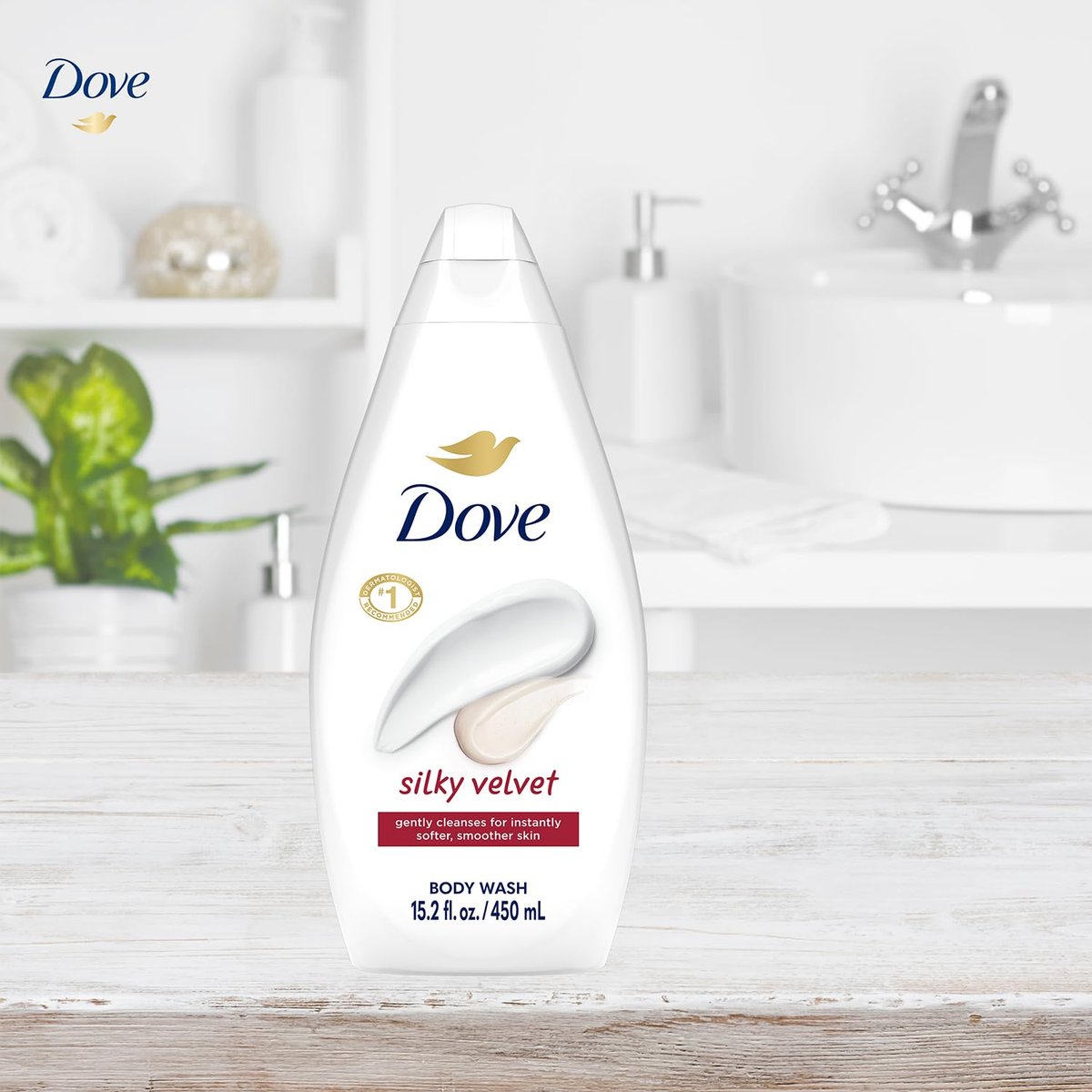 Dove Silky Velvet Body Wash 2-Pack - Luxurious Moisturizing Cleanser for Smooth, Soft Skin, 15.22 oz Each Avelisse