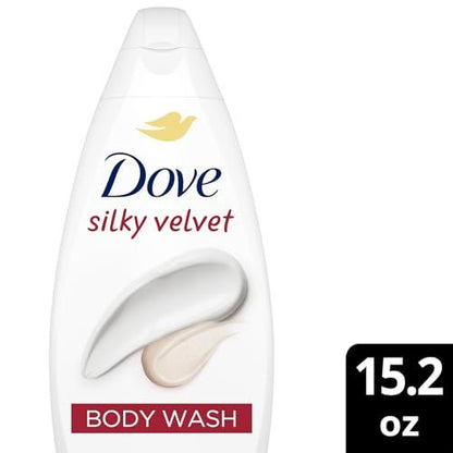 Dove Silky Velvet Body Wash 2-Pack - Luxurious Moisturizing Cleanser for Smooth, Soft Skin, 15.22 oz Each Avelisse