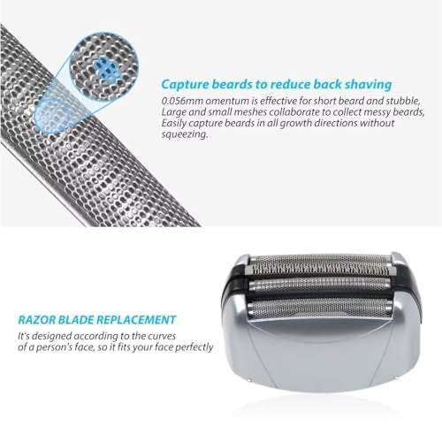 ES8243AA Replacement Foil & Cutter Set for Panasonic WES9020PC/WES9020 Shaver - Compatible with Panasonic ARC4 4-Blade Shaver - görsel 8