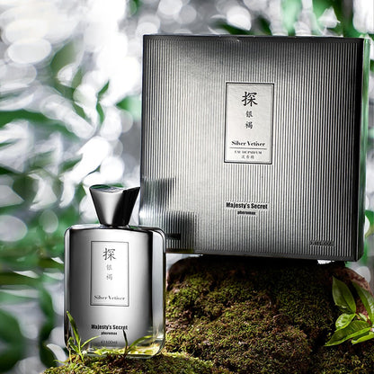 Fresh Woody Cologne for Men - 50ml Eau de Parfum with Grapefruit, Sage & Vetiver Notes – Long-Lasting Clean Masculine Fragrance for Office & Daily Wear (TAN Silver Vetiver)