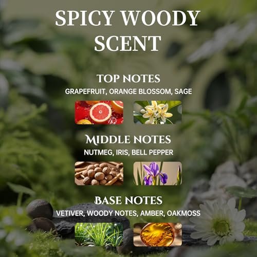 Fresh Woody Cologne for Men - 50ml Eau de Parfum with Grapefruit, Sage & Vetiver Notes – Long-Lasting Clean Masculine Fragrance for Office & Daily Wear (TAN Silver Vetiver) - görsel 4