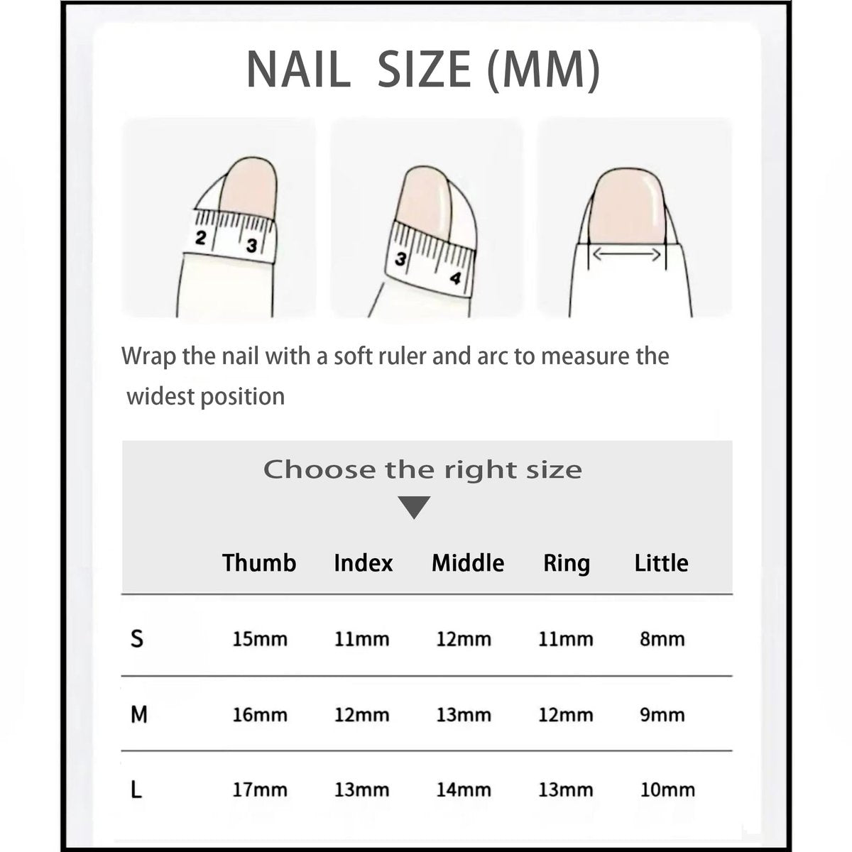 JIEADJIE 100% Handmade Press On Nails - Almond Droplet Shape, Hand Painted Nail Art, Daily Nude Small Size - görsel 11