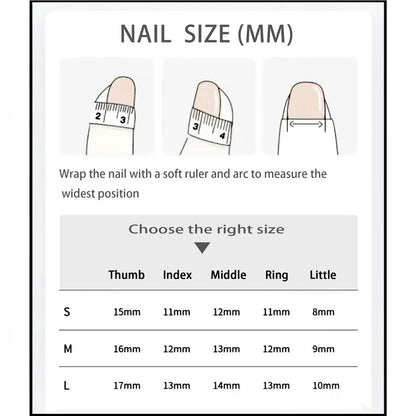 JIEADJIE 100% Handmade Press On Nails - Almond Droplet Shape, Hand Painted Nail Art, Daily Nude Small Size