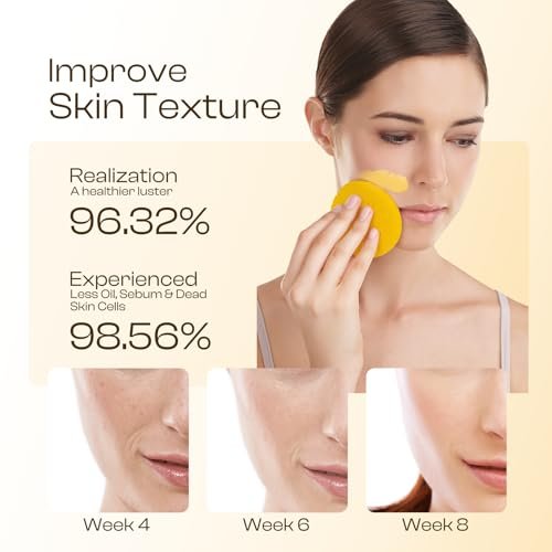 Turmeric Kojic Acid Cleansing Pads - 50 PCS Exfoliating Face Wipes for Balanced Skin Oil - görsel 6