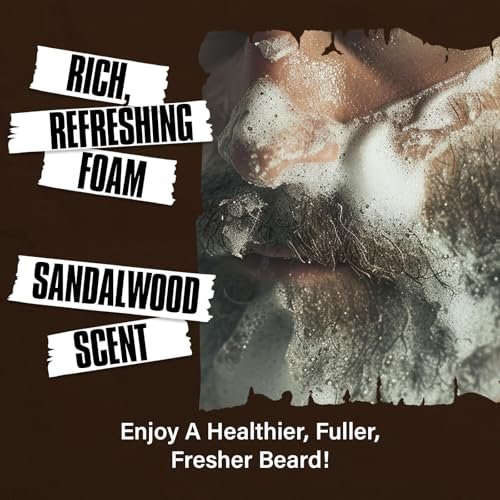 YEALIR 2-in-1 Beard Wash and Conditioner – Cleanse, Hydrate & Soften Dry, Coarse Beard – Sandalwood Scent, 8.45 oz - görsel 12