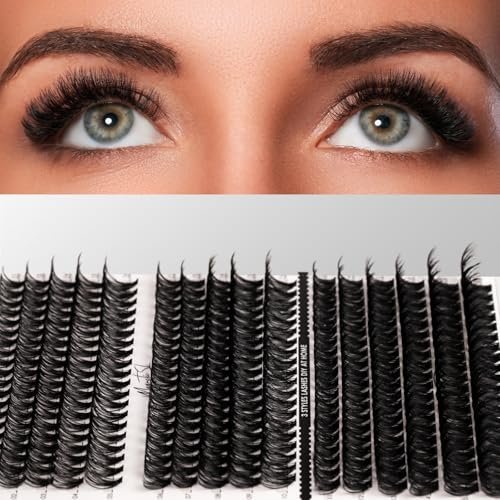 DIY Lash Extensions Kit 320pcs Individual Lashes Clusters 40D 50D 100D with Applicator, Bond & Seal, Remover – Mix 11-20mm (40D+50D+100D Kit) - görsel 8