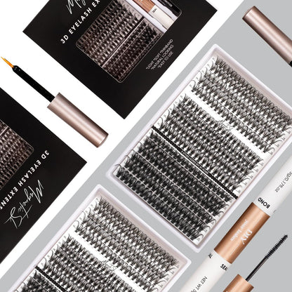 DIY Lash Extensions Kit 320pcs Individual Lashes Clusters 30D 40D 60D with Applicator, Lash Bond & Seal, and Remover - Mix 11-20mm (30D+40D+60D Kit) Avelisse