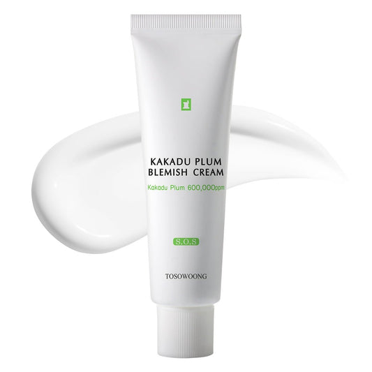 TOSOWOONG Kakadu Plum Blemish Cream – Dark Spot Remover & Brightening Face Cream with 600,000ppm Kakadu Plum Extract, Niacinamide & Adenosine – Korean Skin Care, 1.76 oz