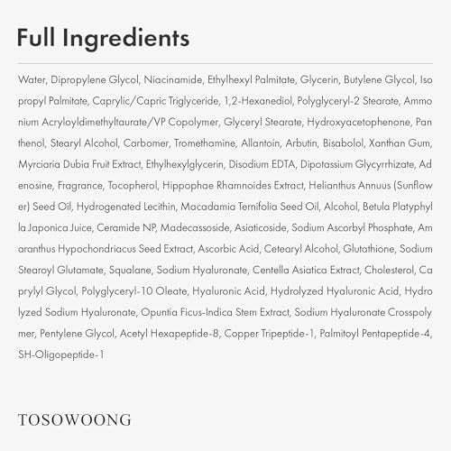TOSOWOONG 8 Days Spot Cream - Dark Spot Remover for Face with Niacinamide, Age Spot & Sun Spot Corrector, 50g Avelisse