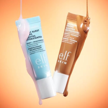e.l.f. SKIN The Hottest Drops Duo: Holy Hydration! Thirst Burst & Bronzing Skincare Set for Dewy, Sun-Kissed Look