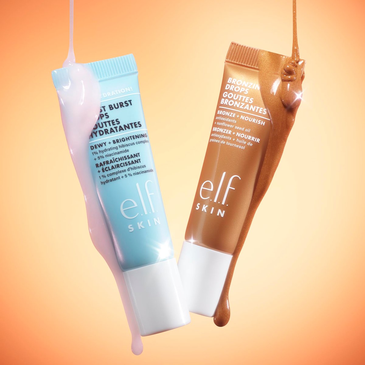 e.l.f. SKIN The Hottest Drops Duo: Holy Hydration! Thirst Burst & Bronzing Skincare Set for Dewy, Sun-Kissed Look - görsel 13