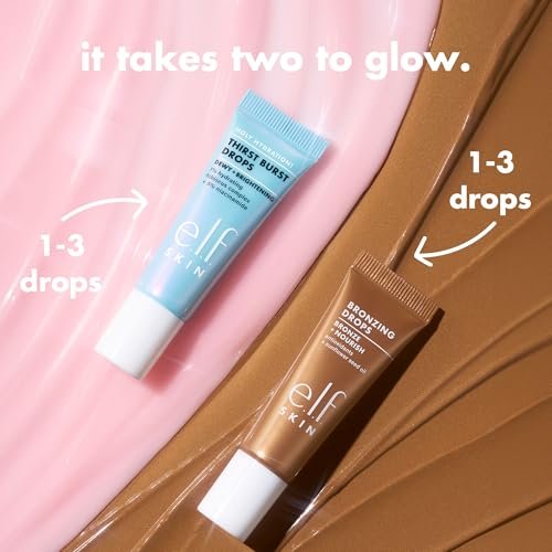 e.l.f. SKIN The Hottest Drops Duo: Holy Hydration! Thirst Burst & Bronzing Skincare Set for Dewy, Sun-Kissed Look - görsel 6