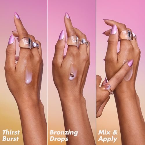 e.l.f. SKIN The Hottest Drops Duo: Holy Hydration! Thirst Burst & Bronzing Skincare Set for Dewy, Sun-Kissed Look - görsel 8