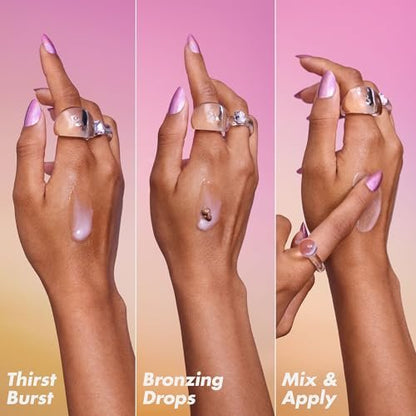 e.l.f. SKIN The Hottest Drops Duo: Holy Hydration! Thirst Burst & Bronzing Skincare Set for Dewy, Sun-Kissed Look
