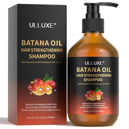 Batana Oil Hair Growth Shampoo - Strengthening Regrowth Shampoo for Men & Women with Thinning Hair & Hair Loss, Infused with Rosemary & Mint Oil, Nourishes Scalp, Sulfate Free, 10.15 fl oz Avelisse