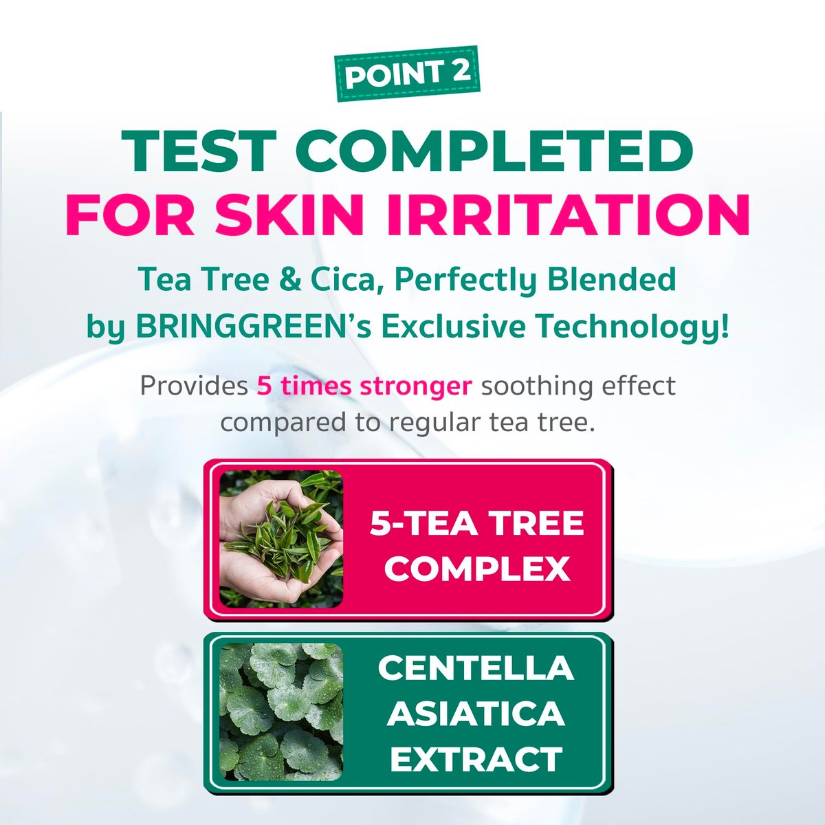 BRING GREEN Tea Tree Cica Soothing Toner Pads 90 Count – Exfoliating & Calming Facial Pads for Acne Prone Skin - görsel 7