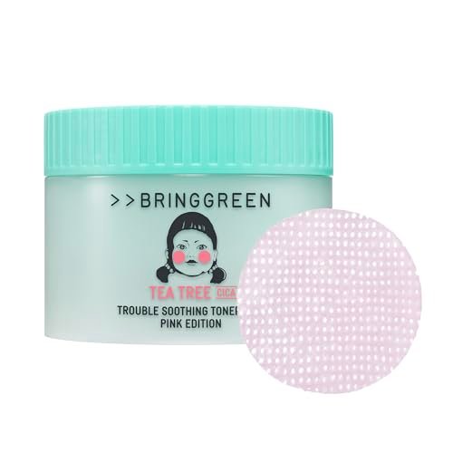 BRING GREEN Tea Tree Cica Soothing Toner Pads 90 Count – Exfoliating & Calming Facial Pads for Acne Prone Skin - görsel 2