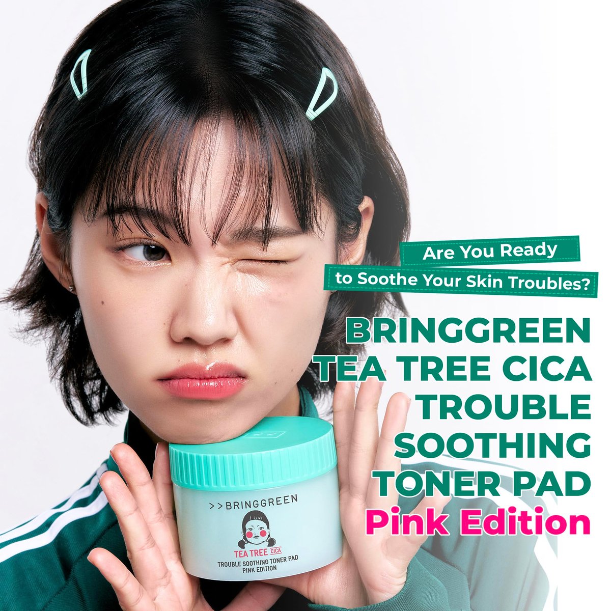 BRING GREEN Tea Tree Cica Soothing Toner Pads 90 Count – Exfoliating & Calming Facial Pads for Acne Prone Skin - görsel 3