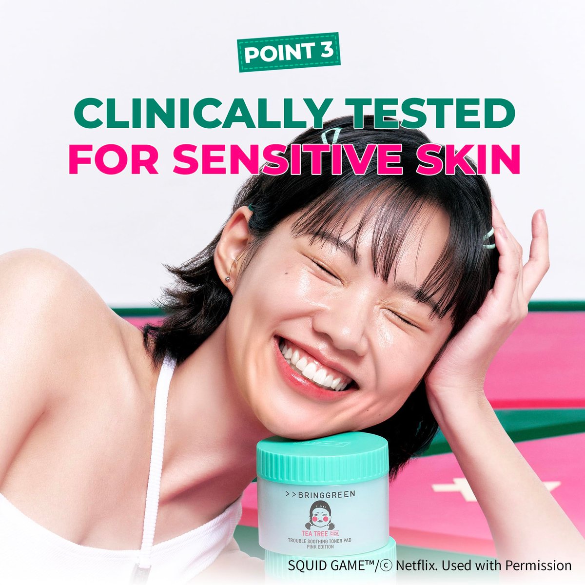 BRING GREEN Tea Tree Cica Soothing Toner Pads 90 Count – Exfoliating & Calming Facial Pads for Acne Prone Skin - görsel 9