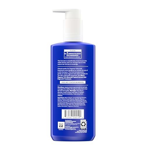 Rogaine Men's Thickening 2 in 1 Shampoo + Conditioner with Rosemary Oil, Keratin & Citric Acid – 8.4 fl oz Avelisse