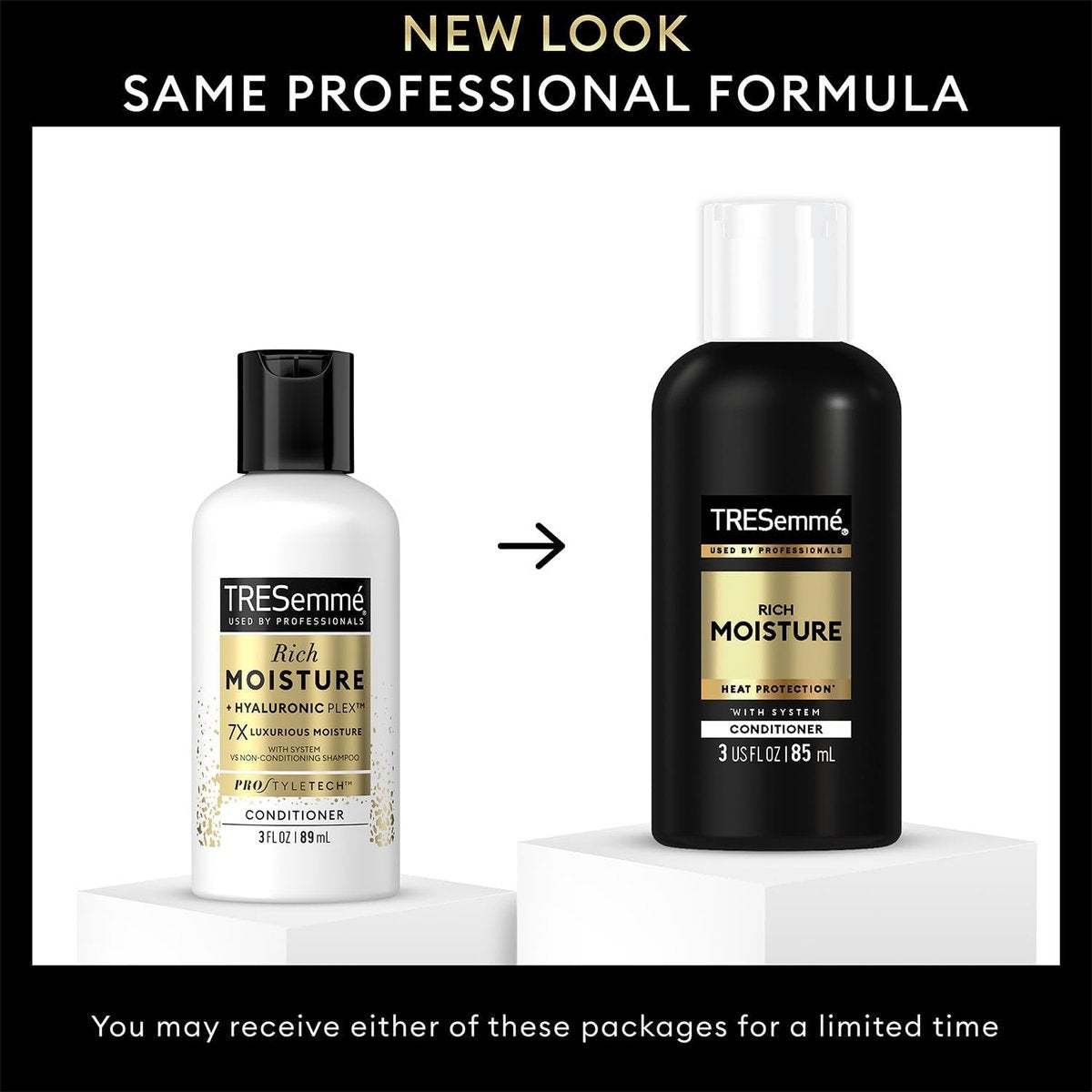 TRESemmé Travel Shampoo, Conditioner & Hair Gel – Rich Moisture Hair Products + Alcohol-Free Styling Gel, 24H Frizz Control (3 Piece Set) - görsel 6