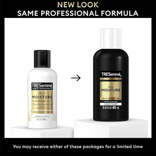 TRESemmé Travel Shampoo, Conditioner & Hair Gel – Rich Moisture Hair Products + Alcohol-Free Styling Gel, 24H Frizz Control (3 Piece Set) - görsel 5