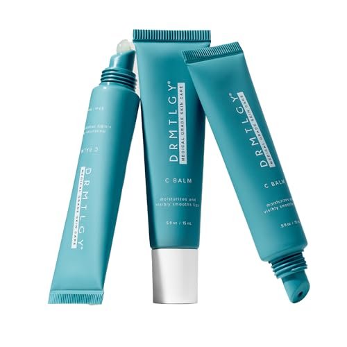 DRMTLGY C Balm: Antioxidant Lip Treatment Balm & Lip Oil with Supercharged Vitamin C, Hyaluronic Acid Serum for Deep Hydration, Smooths Lip Lines & Wrinkles, Plumps Dry, Chapped Lips Avelisse