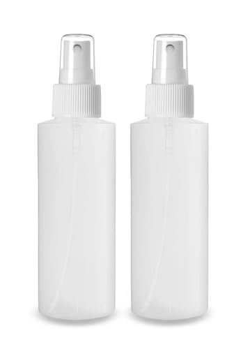 ljdeals 4 oz Plastic Spray Bottles Fine Mist Refillable Empty Bottles for Household Use Essential Oils Perfumes Travel Size Pack of 2 Made in USA - görsel 2
