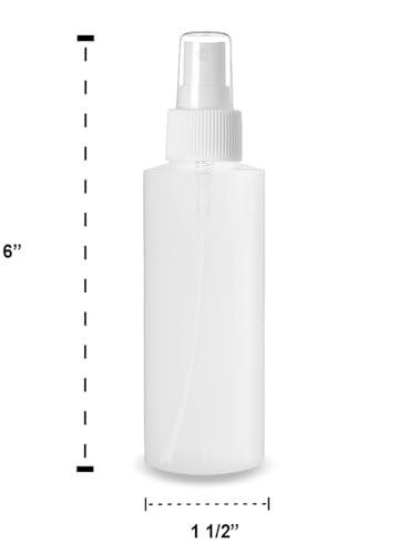 ljdeals 4 oz Plastic Spray Bottles Fine Mist Refillable Empty Bottles for Household Use Essential Oils Perfumes Travel Size Pack of 2 Made in USA - görsel 6