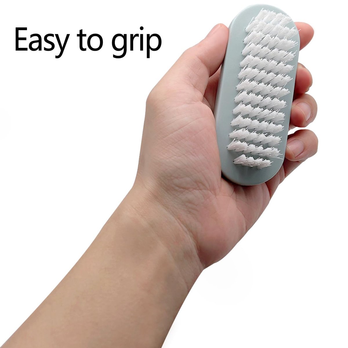 4-Pack Two-Sided Nail Brush for Cleaning Fingernails – Soft & Stiff Bristles Hand Scrubber for Men, Women, Kids - görsel 11