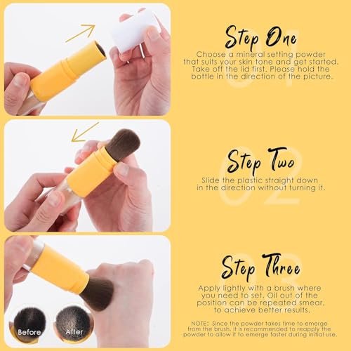 Dulele Sunscreen Setting Powder 2-Pack: SPF 50 Mineral Matte Finish Loose Face Powder, Translucent Oil Control, Minimizes Fine Lines & Pores Avelisse