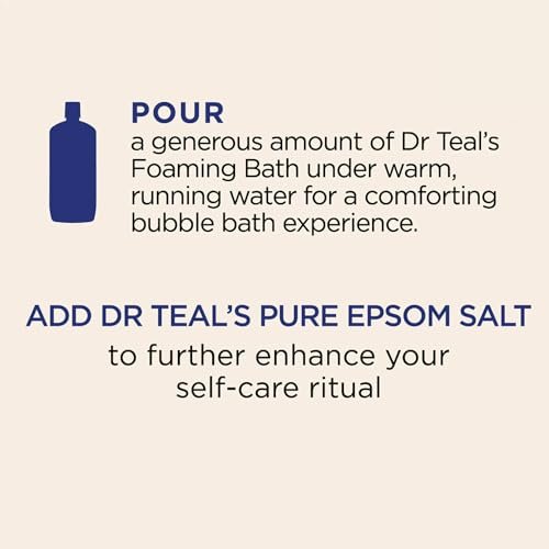 Dr Teal's Cozy Vanilla Season Comfort Pure Epsom Salt Soak and Foaming Bath Duo Pack Avelisse