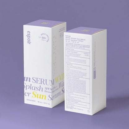 Espoir Water Splash Sun Serum SPF50+ PA+++ - 3,000ppm Caffeine, Hydrating Sunscreen for Face, Vegan, 1.69 Fl Oz Avelisse
