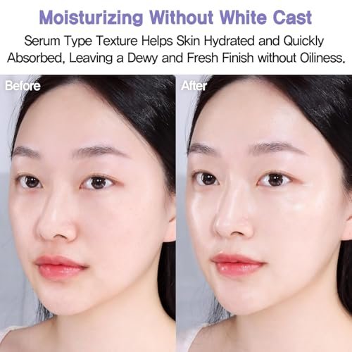 Espoir Water Splash Sun Serum SPF50+ PA+++ - 3,000ppm Caffeine, Hydrating Sunscreen for Face, Vegan, 1.69 Fl Oz Avelisse