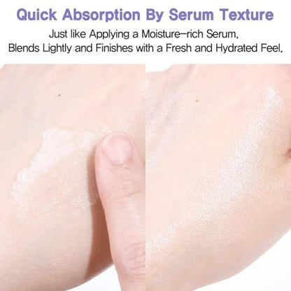 Espoir Water Splash Sun Serum SPF50+ PA+++ - 3,000ppm Caffeine, Hydrating Sunscreen for Face, Vegan, 1.69 Fl Oz Avelisse