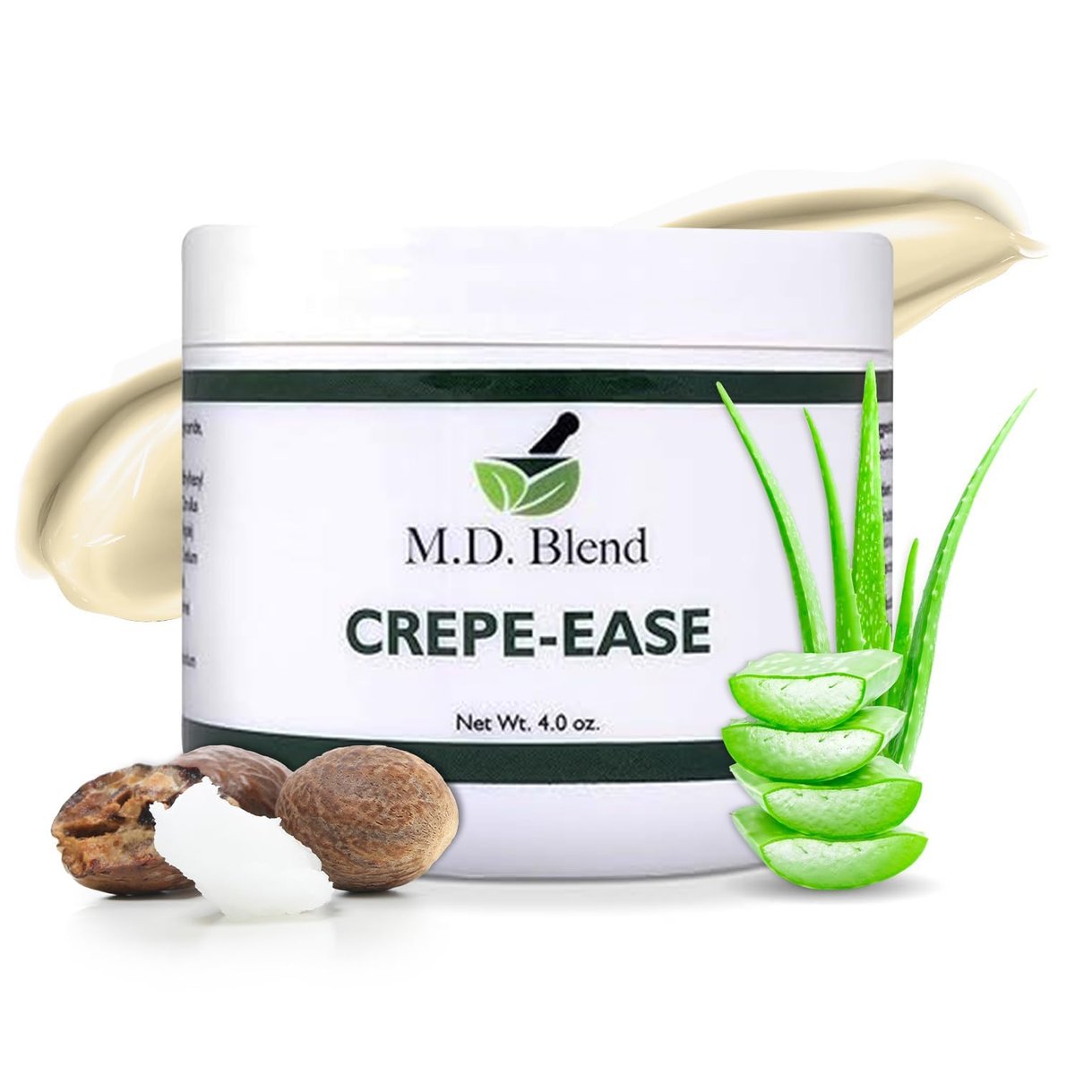 M.D. Blend Crepe-Ease Body Moisturizer – Anti-Aging Retinol Cream for Crepey Skin on Neck, Arms & Legs, Firming & Hydrating, 4 oz Avelisse