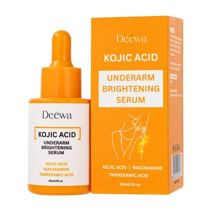 Kojic Underarm Brightening Serum with Niacinamide for Dark Spots, Elbows, Knees, Private Areas - Paraben-Free, Vegan, 1 Fl Oz Avelisse
