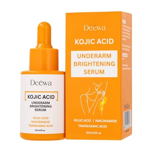 Kojic Underarm Brightening Serum with Niacinamide for Dark Spots, Elbows, Knees, Private Areas - Paraben-Free, Vegan, 1 Fl Oz Avelisse