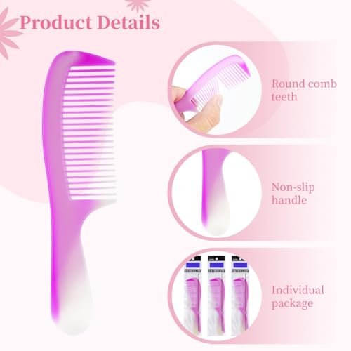 100 Colorful Disposable Hair Combs – Bulk Set, Individually Wrapped for Kids, Women, Men, Hotels, Shelters & Nursing Homes - görsel 4