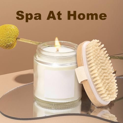 2Pcs Natural Bristle Exfoliating Brush Set for Lymphatic Drainage & Smooth Skin | Wet & Dry Body Scrubber - görsel 14