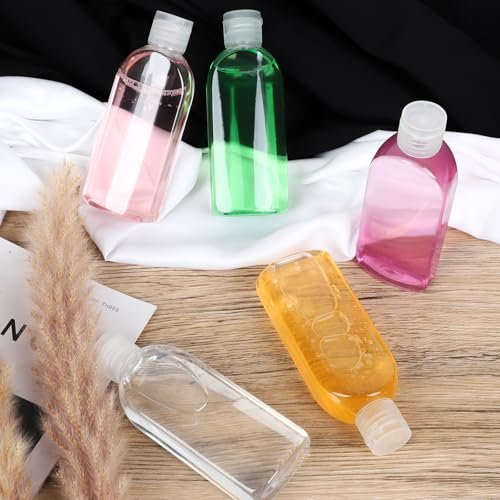 Craftisan 5 Pack 3.4 oz Clear Travel Bottles Kit - TSA Approved Leak Proof Refillable Containers for Toiletries, Shampoo, Conditioner, Lotion - görsel 8