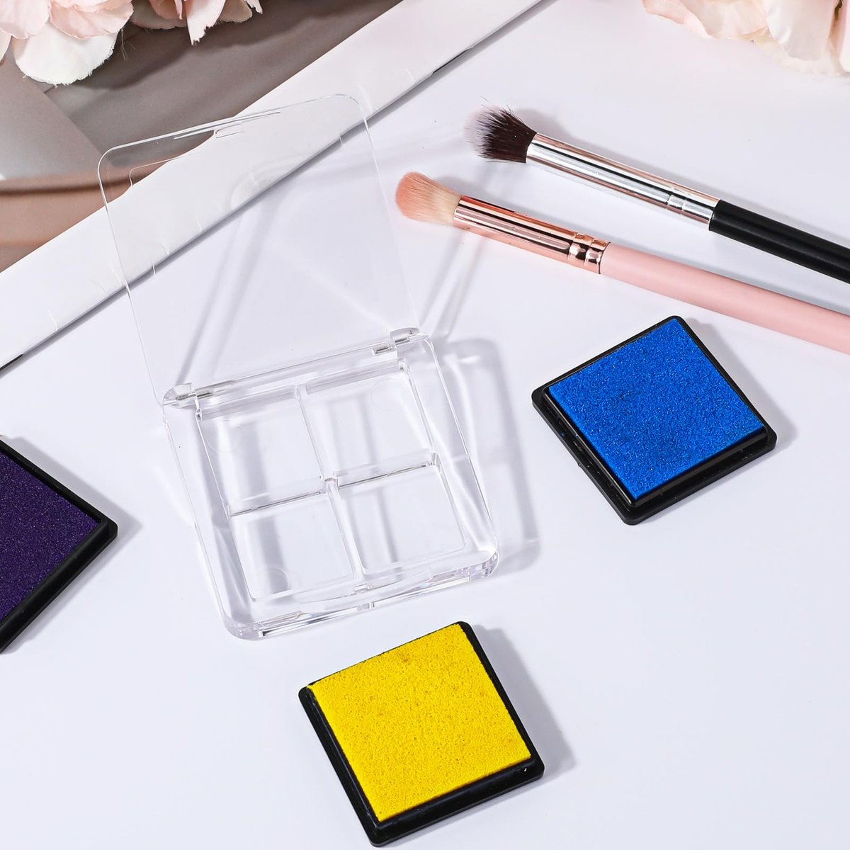Empty Lipstick Palette 2-Pack - Clear DIY Makeup Palette for Lipstick, Eyeshadow, Blush - Portable Cosmetic Storage Box - görsel 13